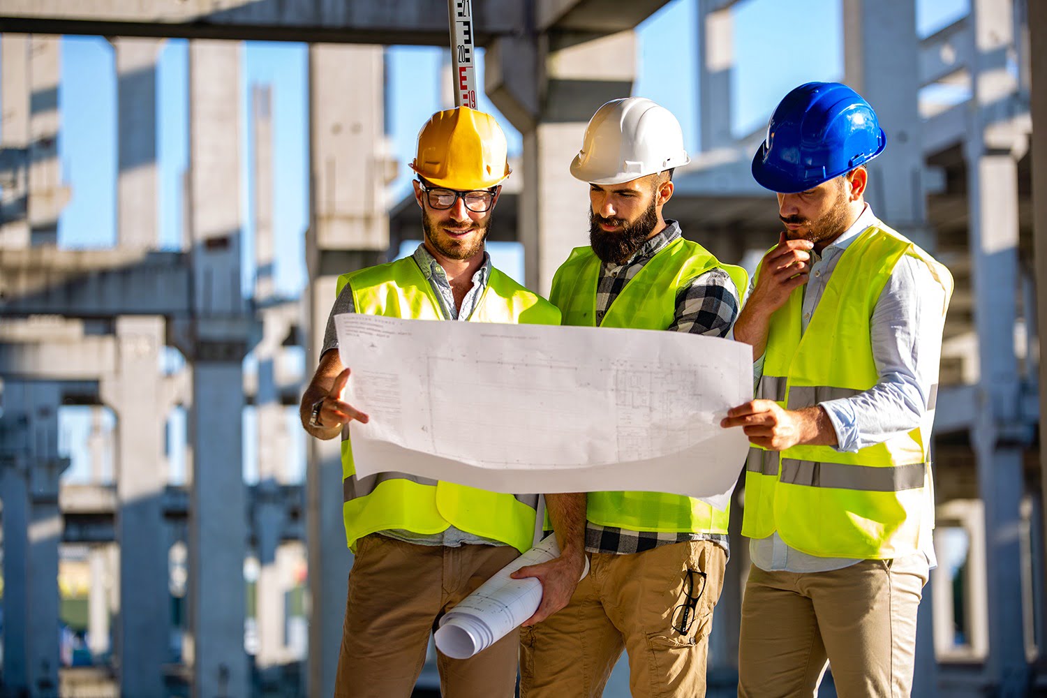 arquitectura Edificio de obra nueva durante el proceso de construcción