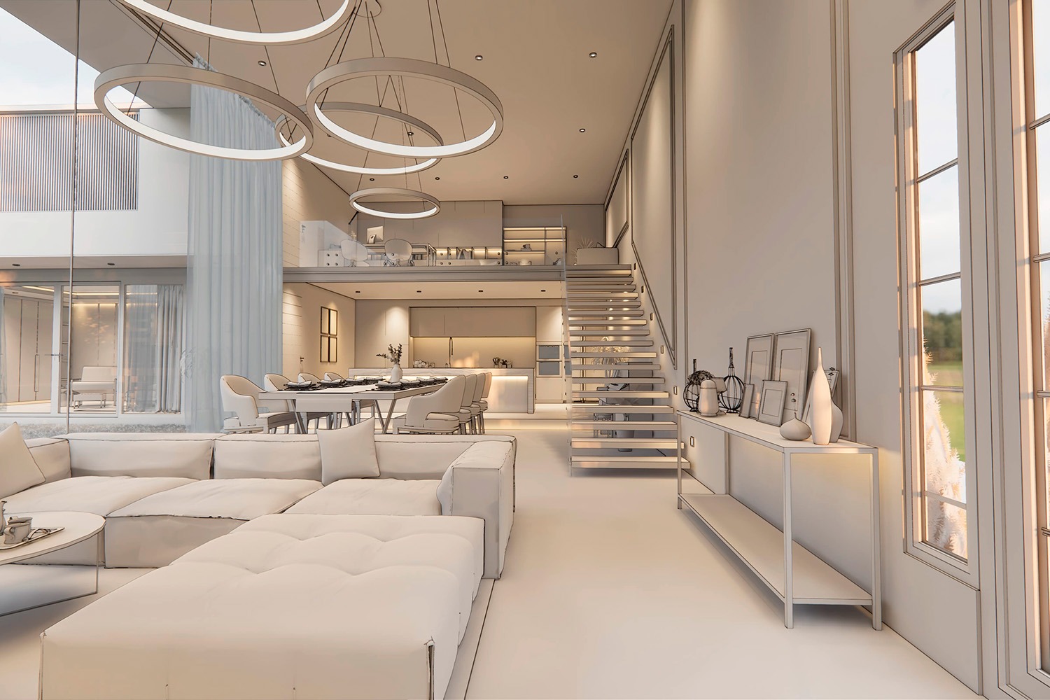 arquitectura Casa de diseño exclusivo con arquitectura contemporánea